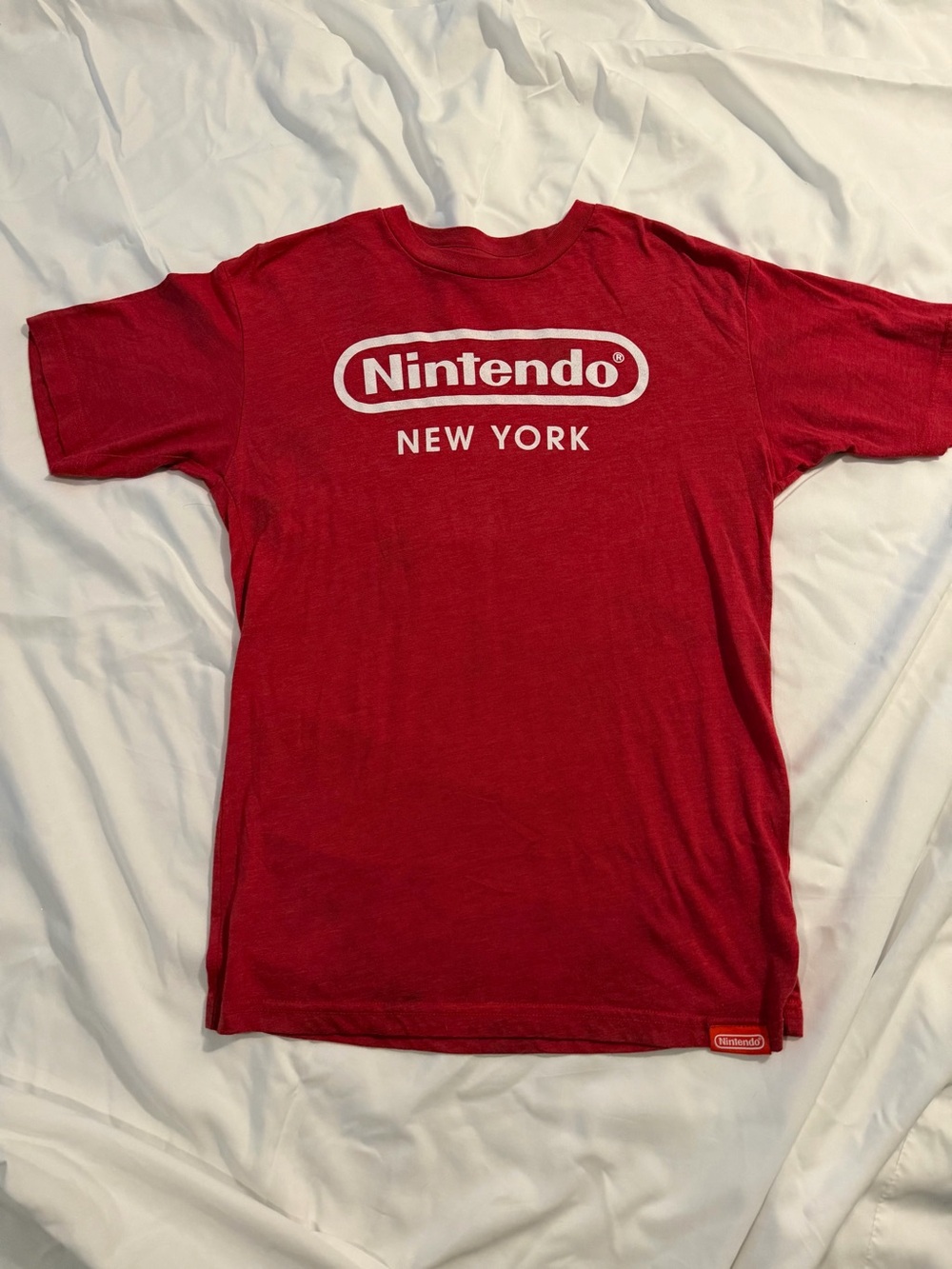 Nintendo Red Logo Tee with White New York Text